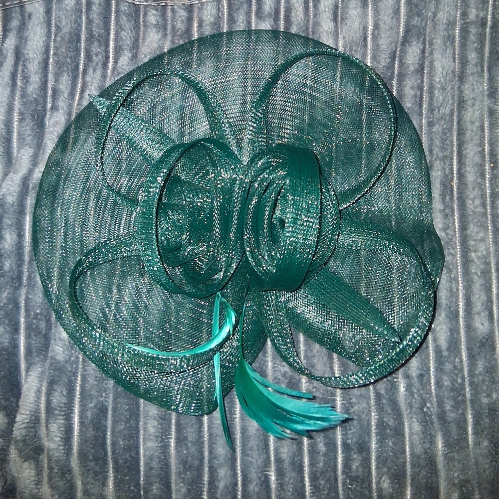 🐎NEW! Hunter Green Kentucky Derby Hat - Picture 9 of 9